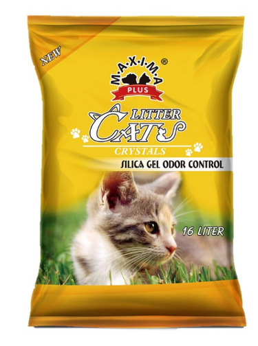 Maxima Plus Cat Litter Crystals Silica Gel 16 L - 16 L